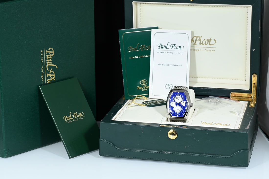 Paul Picot | FIRSHIRE 3000 REGULATOR Automatic Chronometer Ref. 0740.S Box and Paper Paul Picot 2000s