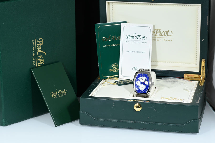 Paul Picot | FIRSHIRE 3000 REGULATOR Automatic Chronometer Ref. 0740.S Box and Paper Paul Picot 2000s