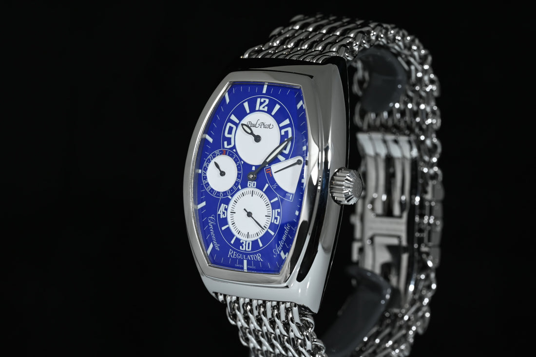 Paul Picot | FIRSHIRE 3000 REGULATOR Automatic Chronometer Ref. 0740.S Box and Paper Paul Picot 2000s