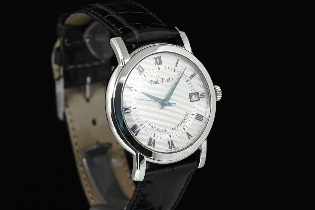 PAUL PICOT | Firshire Ronde 2 Barrel Automatic Date Ref. 4082, Slim / Demi-plate Scatola e Garanzia, 2018
