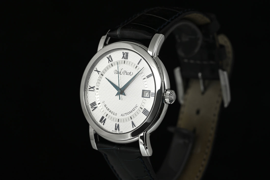 PAUL PICOT | Firshire Ronde 2 Barrel Automatic Date Ref. 4082, Slim / Demi-plate Scatola e Garanzia, 2018