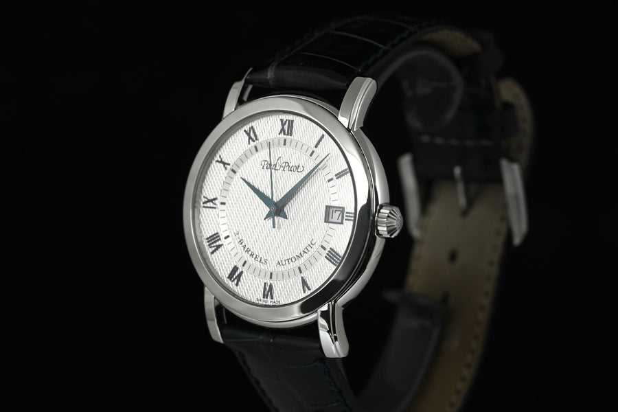 PAUL PICOT | Firshire Ronde 2 Barrel Automatic Date Ref. 4082, Slim / Demi-plate Scatola e Garanzia, 2018