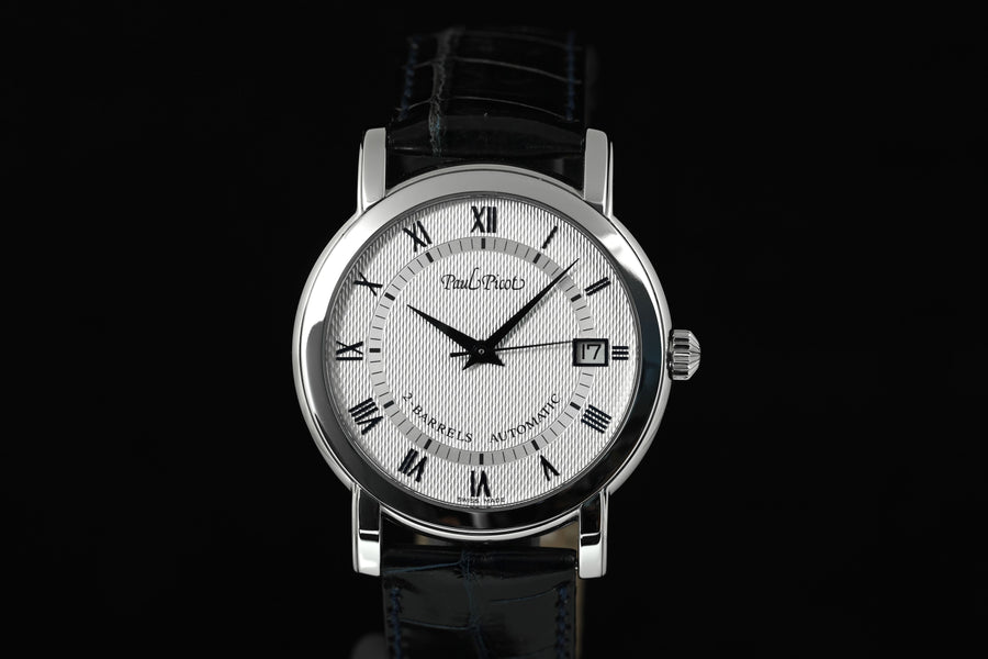 PAUL PICOT | Firshire Ronde 2 Barrel Automatic Date Ref. 4082, Slim / Demi-plate Scatola e Garanzia, 2018