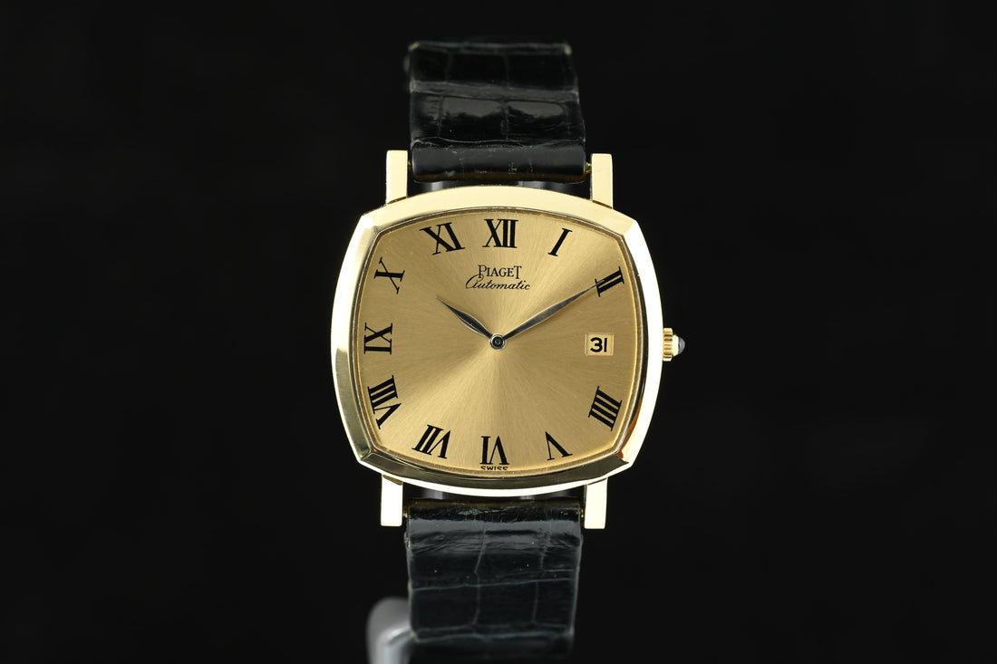 PIAGET | ALTIPLANO Automatic Orologio vintage in oro giallo 18 Kt. Anni ’70 32 mm.
