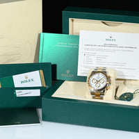 ROLEX | DAYTONA Cosmograph Ref. 116503 Box and papers, 2018 Steel and yellow gold, White dial