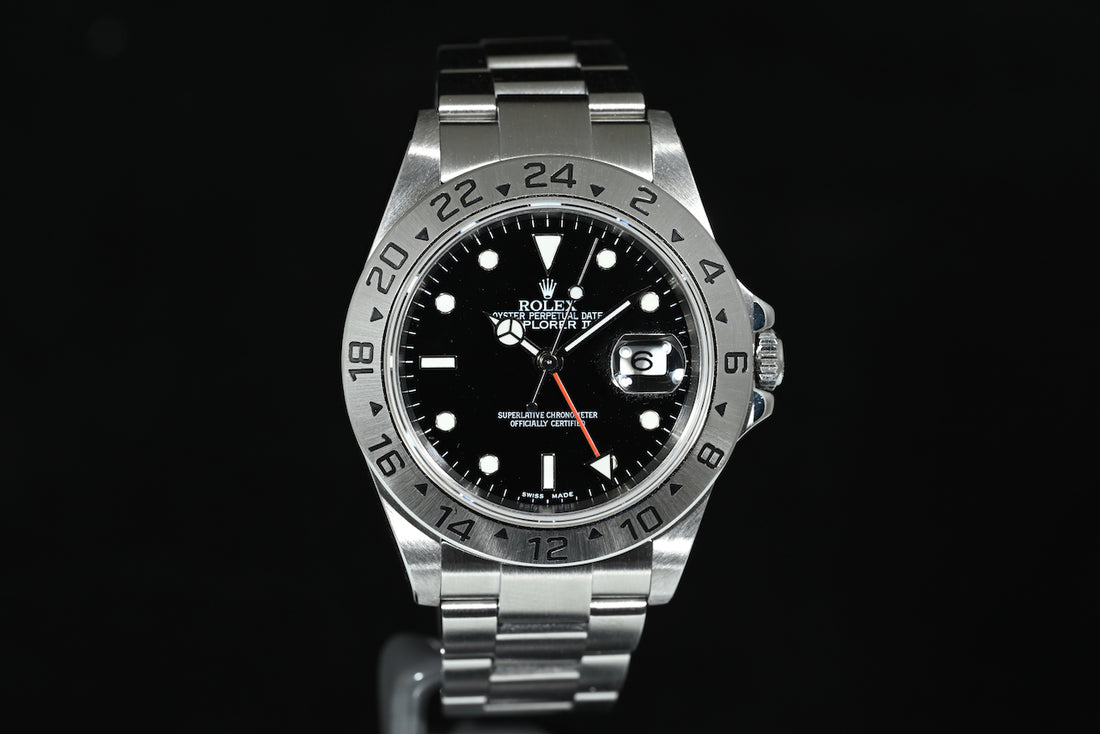 ROLEX | EXPLORER II Ref. 16570 Quadrante Nero Acciaio 40 mm.  | Anno 2005