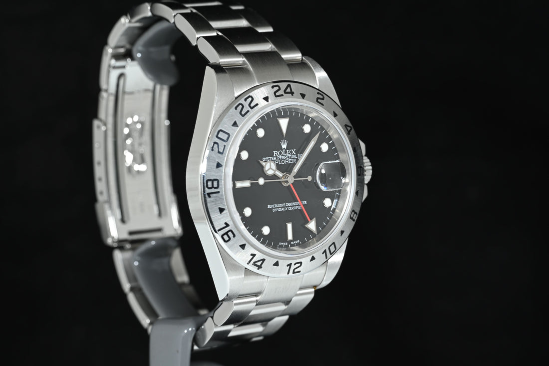 ROLEX | EXPLORER II Ref. 16570 Black Dial | Rolex Box and Papers, 2005 Never Polished