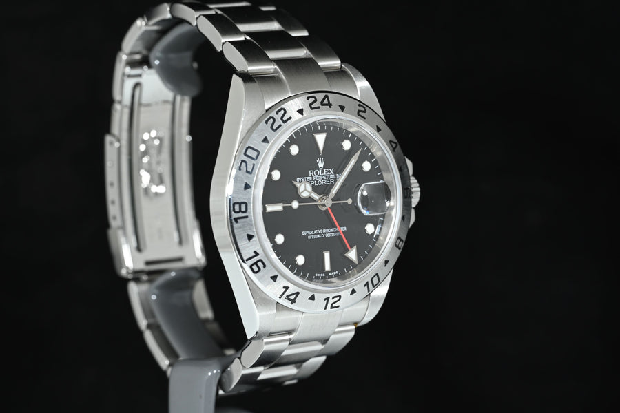 ROLEX | EXPLORER II Ref. 16570 Black Dial | Rolex Box and Papers, 2005 Never Polished