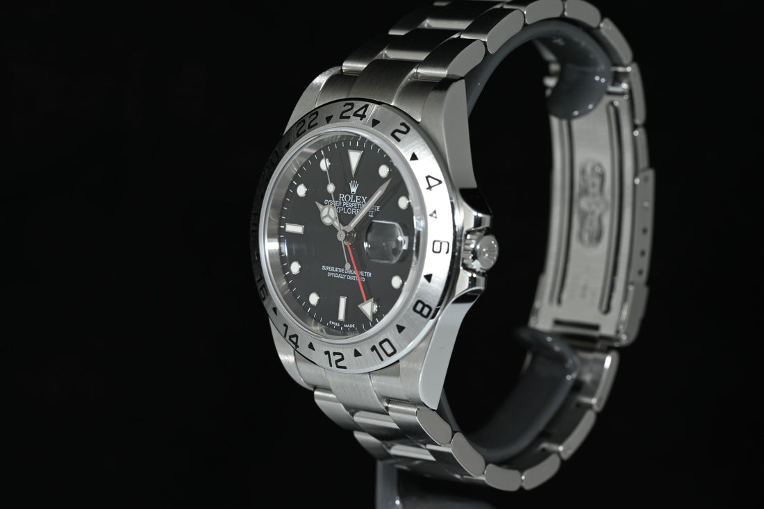 ROLEX | EXPLORER II Ref. 16570 Black Dial | Rolex Box and Papers, 2005 Never Polished