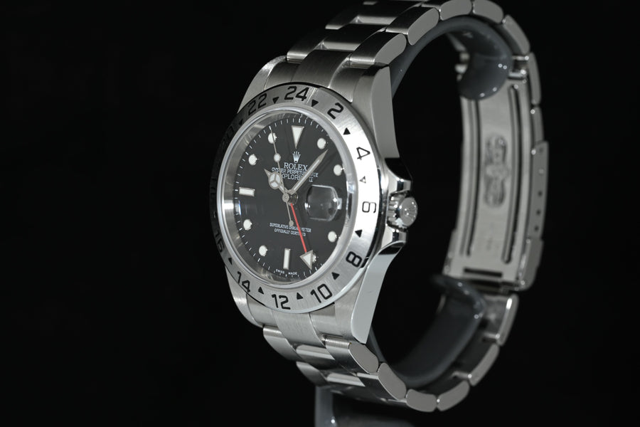 ROLEX | EXPLORER II Ref. 16570 Black Dial | Rolex Box and Papers, 2005 Never Polished
