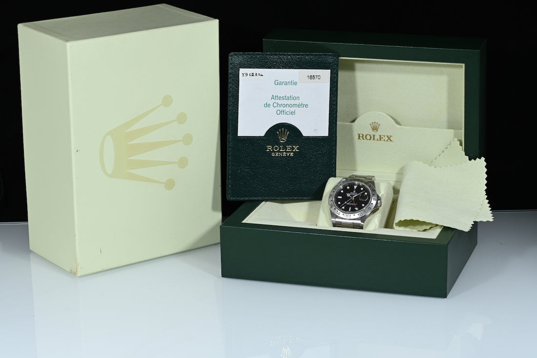 ROLEX | EXPLORER II Ref. 16570 Quadrante Nero | Scatola e Garanzia Rolex, 2004