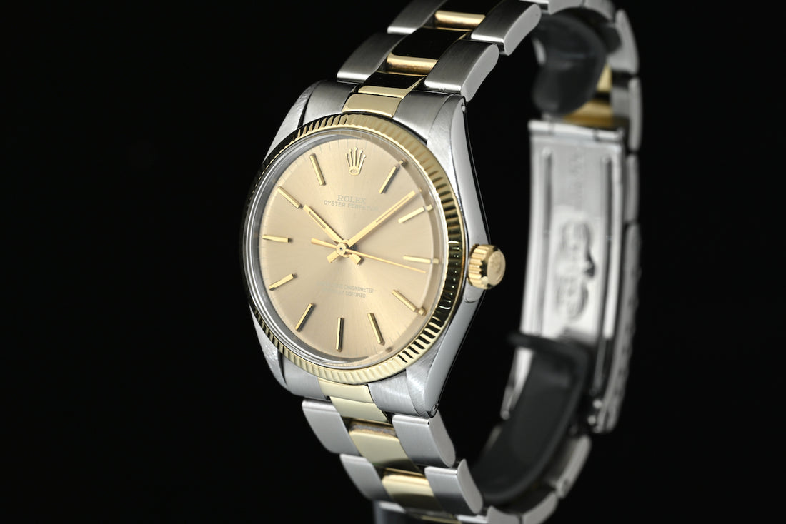 Rolex | Oyster Perpetual Ref. 1005 from 1974 Steel and Yellow Gold 34 mm.