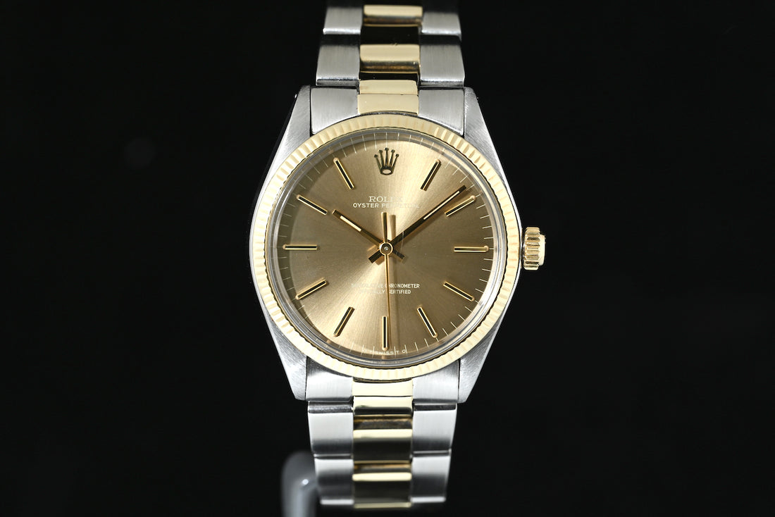 Rolex | Oyster Perpetual Ref. 1005 from 1974 Steel and Yellow Gold 34 mm.
