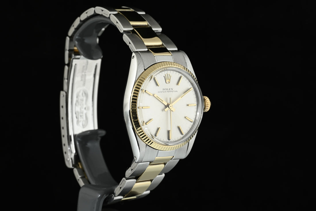 Rolex | Oyster Perpetual Ref. 6551 del 1972 Acciaio e Oro giallo 18 Kt. 31 mm. Bracciale rivetti
