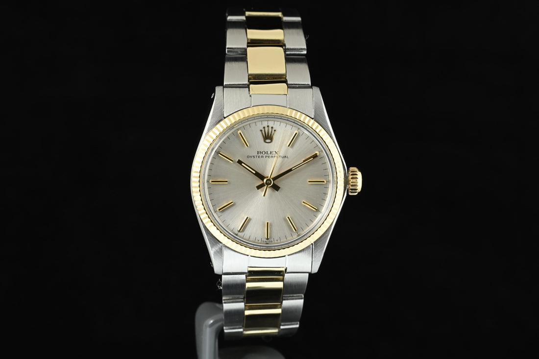 Rolex | Oyster Perpetual Ref. 6551 del 1972 Acciaio e Oro giallo 18 Kt. 31 mm. Bracciale rivetti