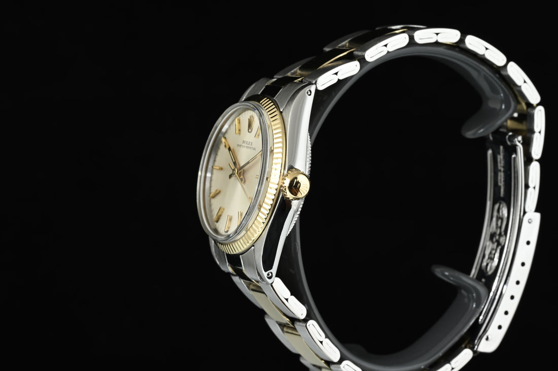 Rolex | Oyster Perpetual Ref. 6551 del 1972 Acciaio e Oro giallo 18 Kt. 31 mm. Bracciale rivetti