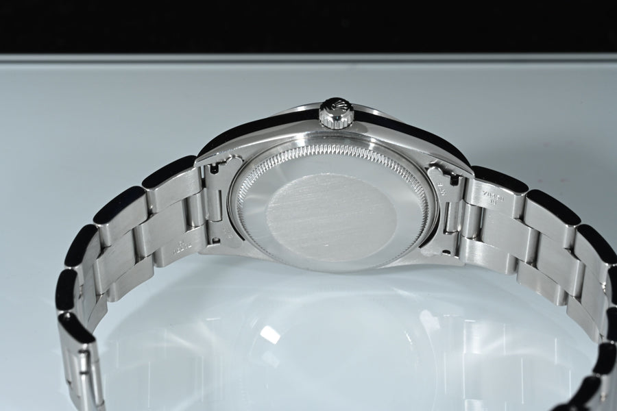 ROLEX | Oyster Perpetual AIR-KING Precision Ref. 14000, acciaio, 34 mm. Scatola e Garanzia Rolex,  2000