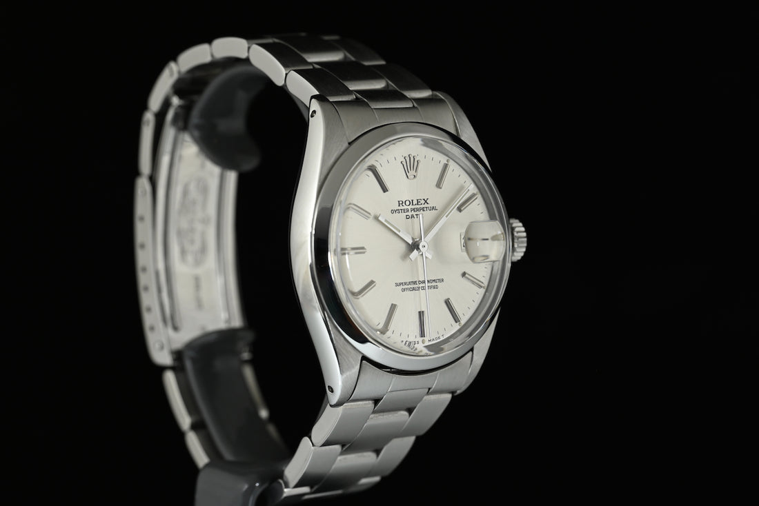 Rolex | Oyster Perpetual DATE Quadrante silver Automatico, Acciaio, 34 mm. Ref. 1500 del 1973