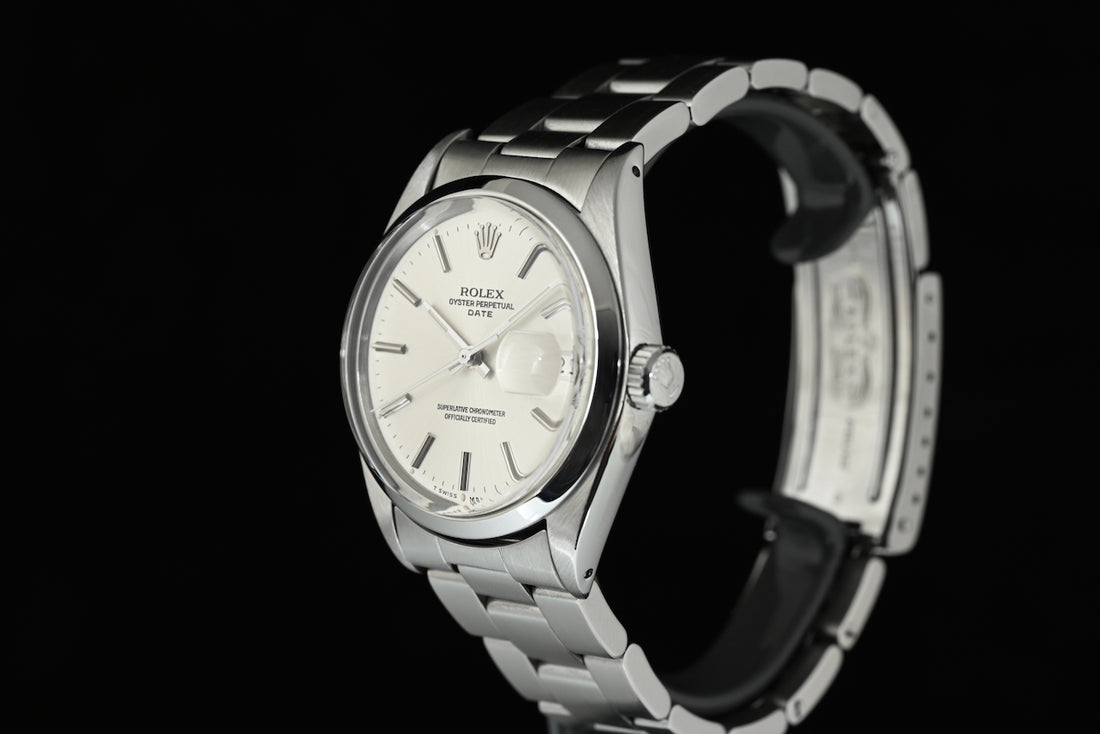 Rolex | Oyster Perpetual DATE Quadrante silver Automatico, Acciaio, 34 mm. Ref. 1500 del 1973