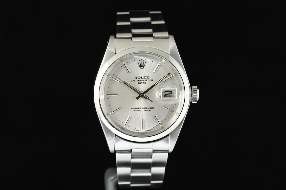 Rolex | Oyster Perpetual DATE Quadrante silver Automatico, Acciaio, 34 mm. Ref. 1500 del 1973