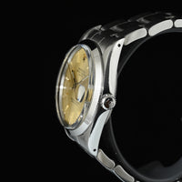 Rolex | Oyster Perpetual DATE Quadrante champagne Automatico, Acciaio, 34 mm. Ref. 15000 Scatola e garanzia Rolex 1989