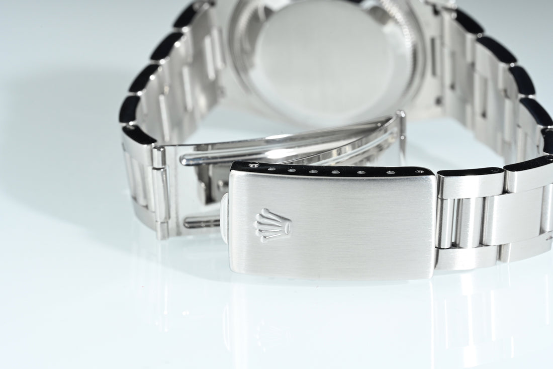 Rolex | Oyster Perpetual Date Ref. 15200, 34 mm, steel, blue dial, Year 1996