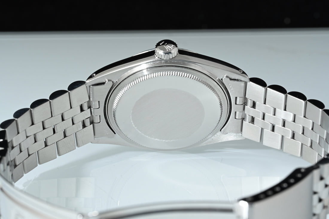 ROLEX | Oyster Perpetual DATEJUST 36 mm. Ref. 1601 Steel/White gold bezel | Year 1976 Grey dial