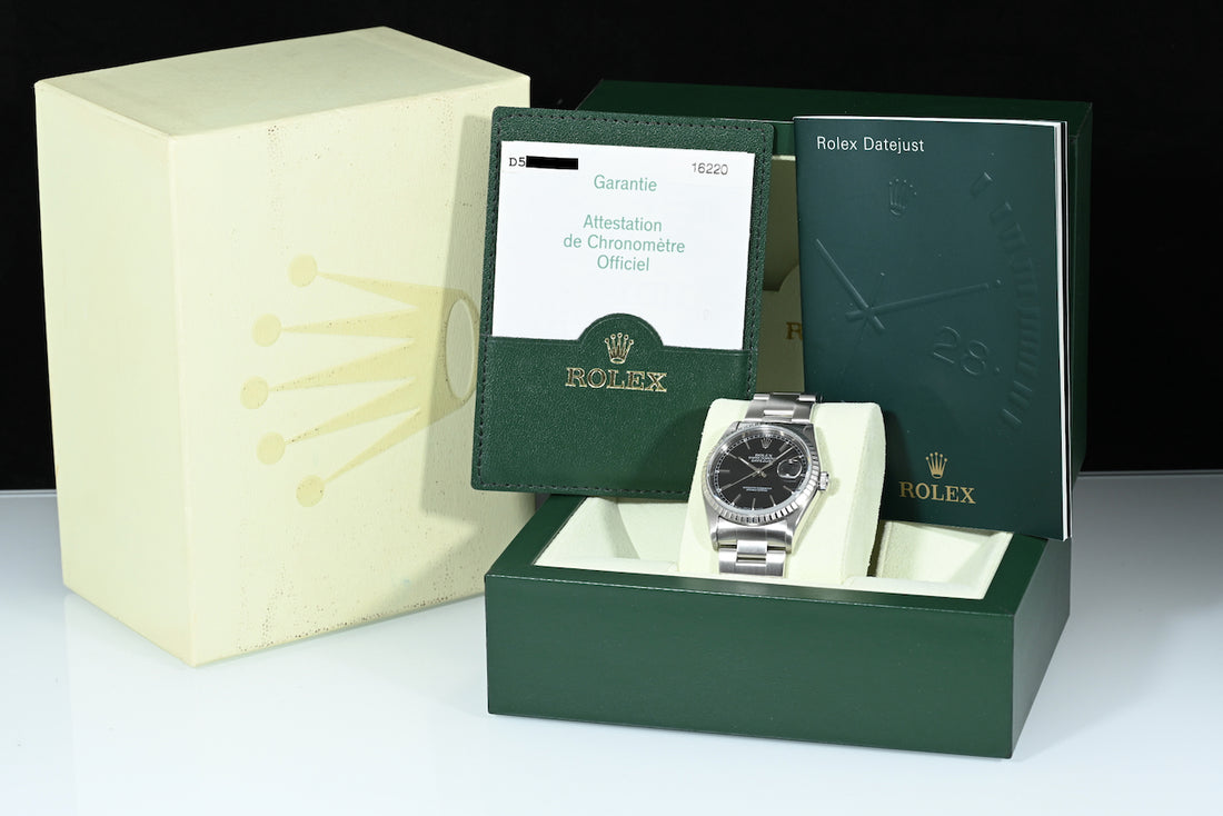 ROLEX | Oyster Perpetual DATEJUST Ref. 16220 Acciaio, 36 mm. Scatola e Garanzia Rolex 2006