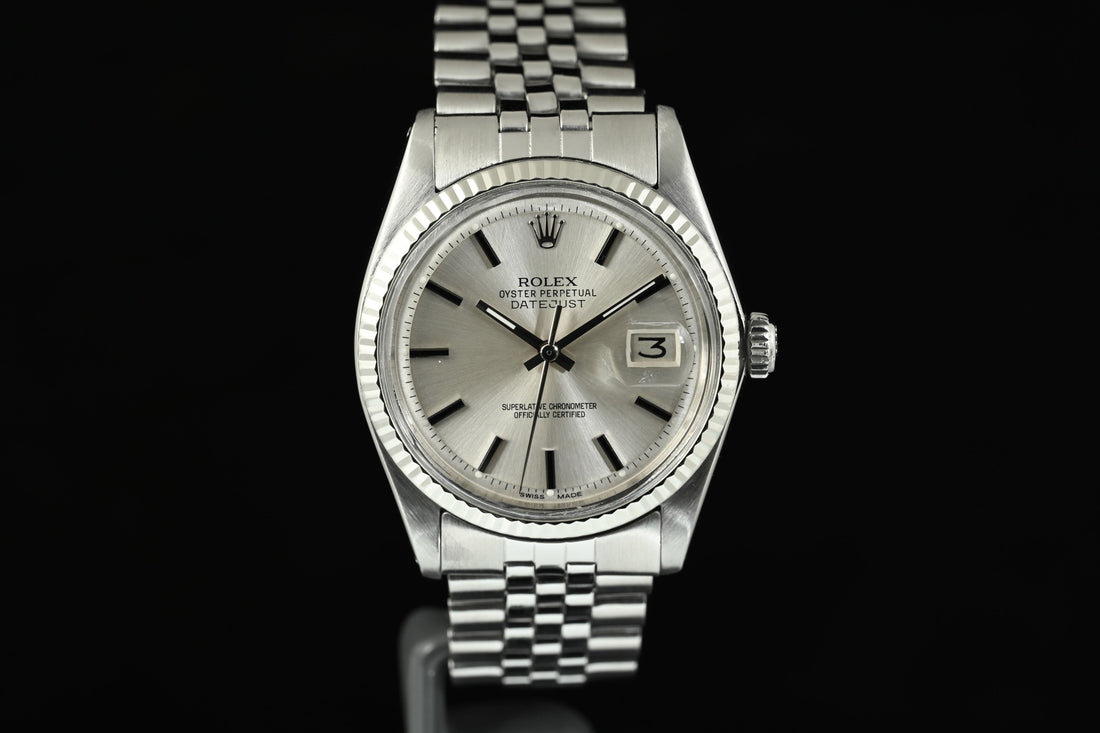 ROLEX | Oyster Perpetual DATEJUST 36 mm. Ref. 1601 Acciaio/Ghiera oro bianco | Anno 1972