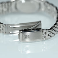 Rolex | Oyster Perpetual DATE Lady 'Linen dial' Ref. 6517 from 1970 Steel 26 mm.