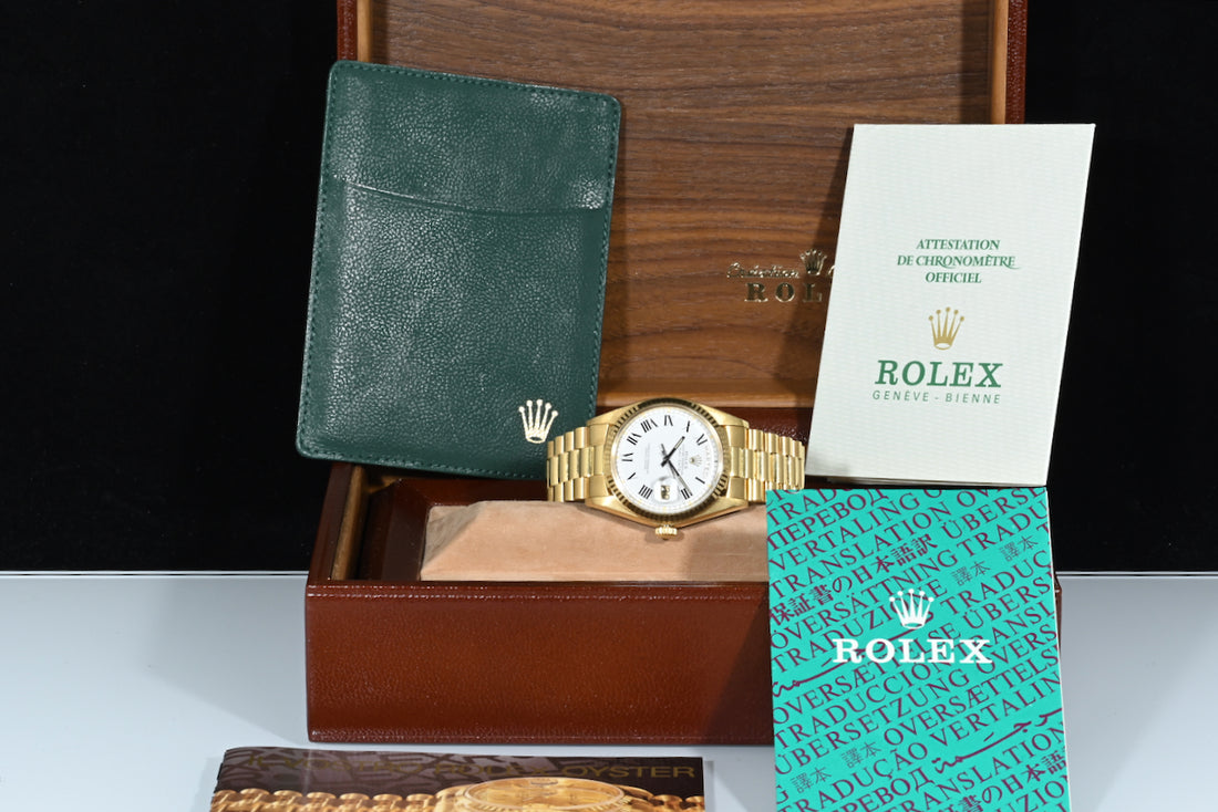 Rolex | Oyster Perpetual DAY-DATE Oro giallo Bracciale President Ref. 1803 Scatola e Garanzia Rolex, anno 1976