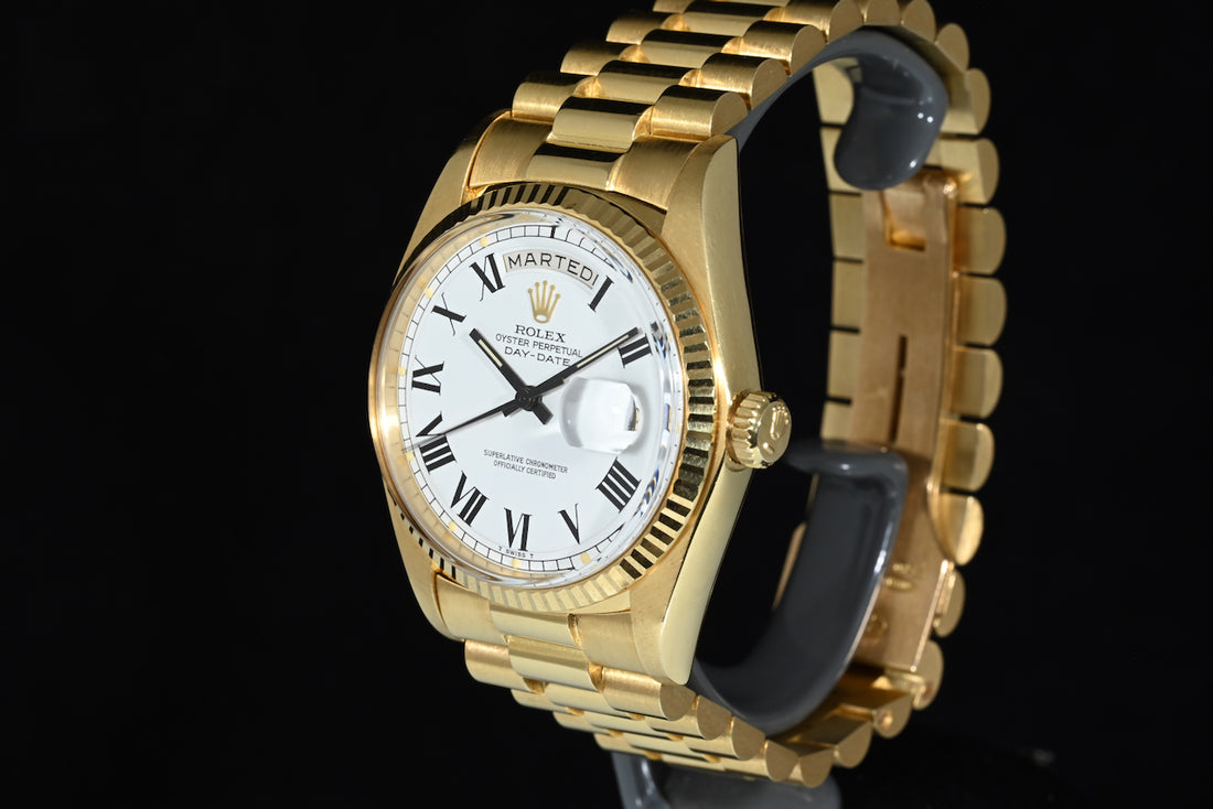 Rolex | Oyster Perpetual DAY-DATE Oro giallo Bracciale President Ref. 1803 Scatola e Garanzia Rolex, anno 1976