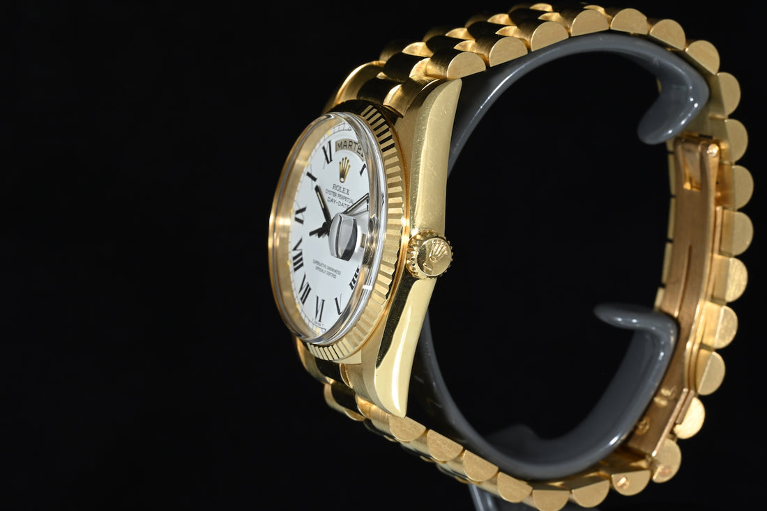 Rolex | Oyster Perpetual DAY-DATE Oro giallo Bracciale President Ref. 1803 Scatola e Garanzia Rolex, anno 1976