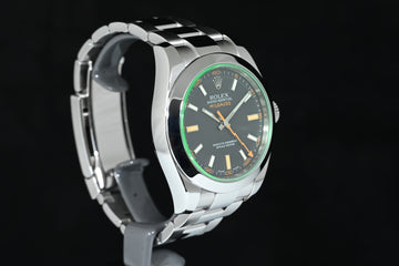 ROLEX | Oyster Perpetual MILGAUSS Green Vetro Verde Ref. 116400GV Scatola e Garanzia Rolex, 2008