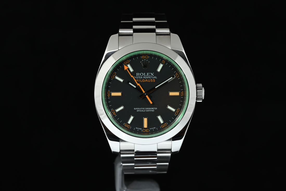 ROLEX | Oyster Perpetual MILGAUSS Green Vetro Verde Ref. 116400GV Scatola e Garanzia Rolex, 2008