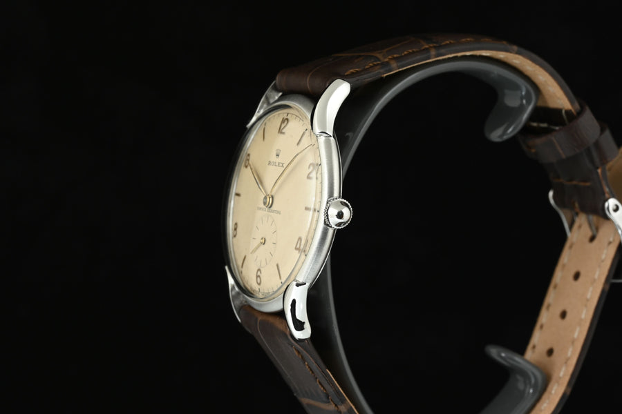 ROLEX | Precision Shock Resisting Ref. 4498 in steel, 35 mm, Manual winding