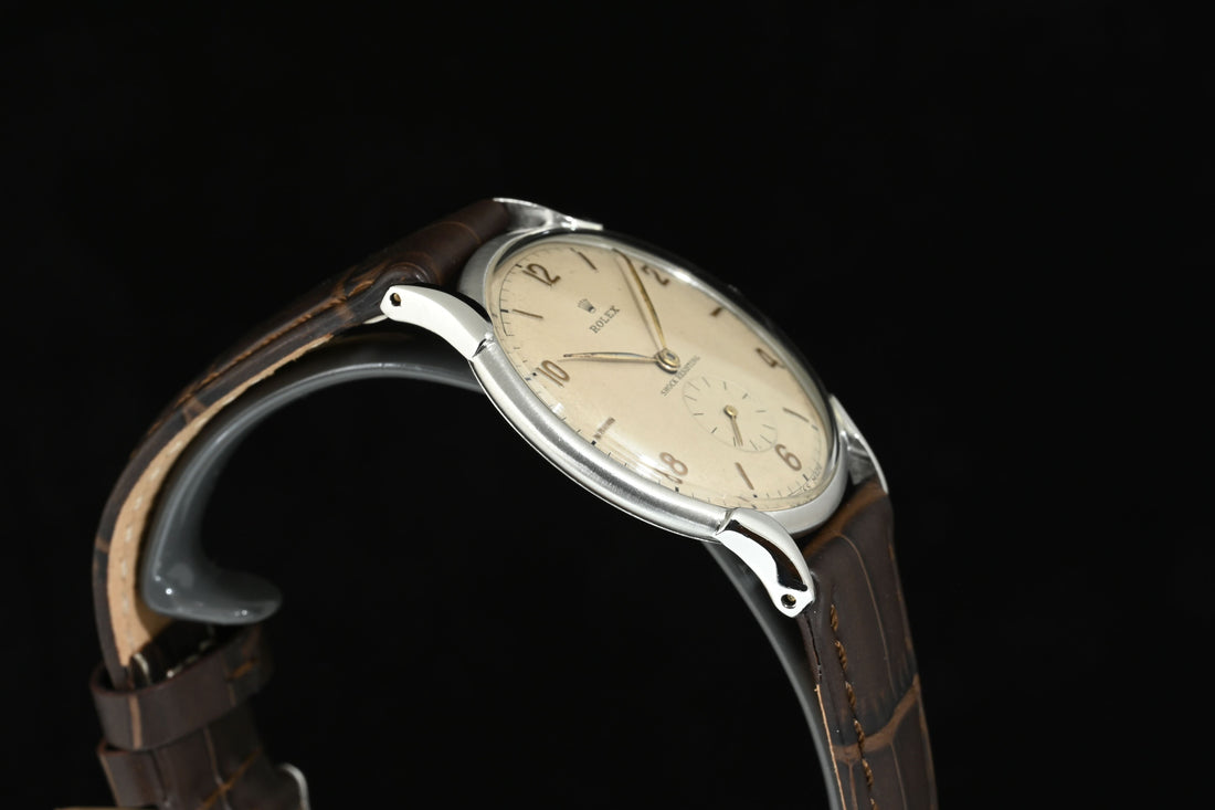 ROLEX | Precision Shock Resisting Ref. 4498 in steel, 35 mm, Manual winding
