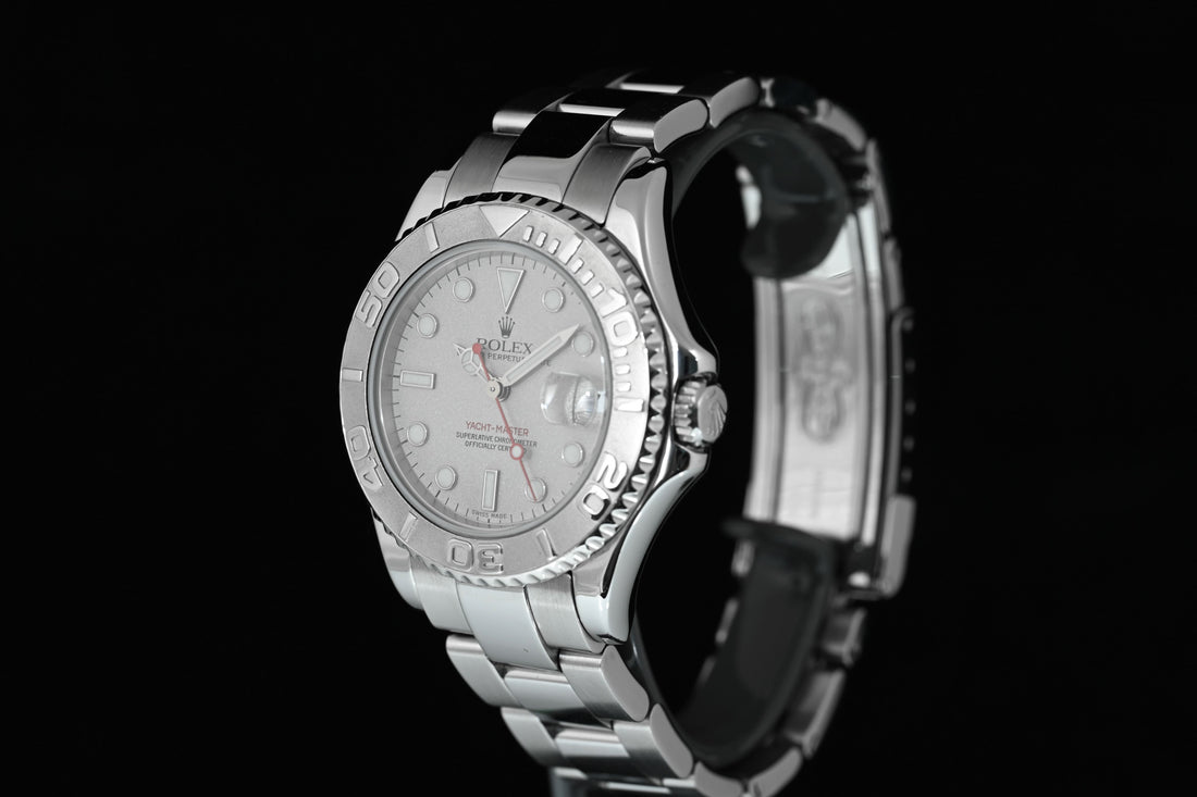 ROLEX | YACHT MASTER Lady Ref. 168622 Rolesium 35 mm. - Rolex box and guarantee, 2005