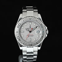 ROLEX | YACHT MASTER Lady Ref. 168622 Rolesium 35 mm. - Rolex box and guarantee, 2005