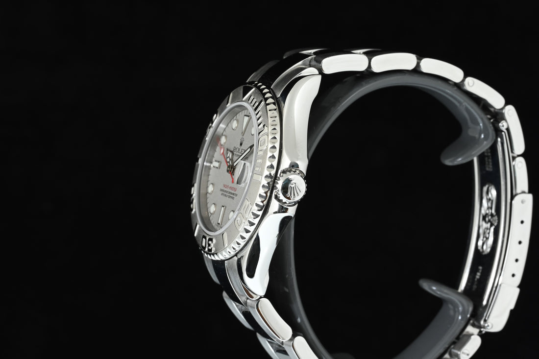 ROLEX | YACHT MASTER Lady Ref. 168622 Rolesium 35 mm. - Rolex box and guarantee, 2005