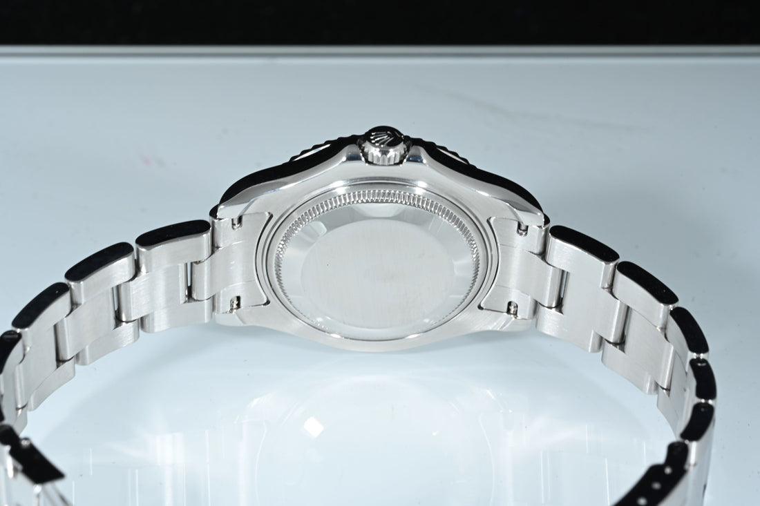 ROLEX | YACHT MASTER Lady Ref. 168622 Rolesium 35 mm. - Rolex box and guarantee, 2005