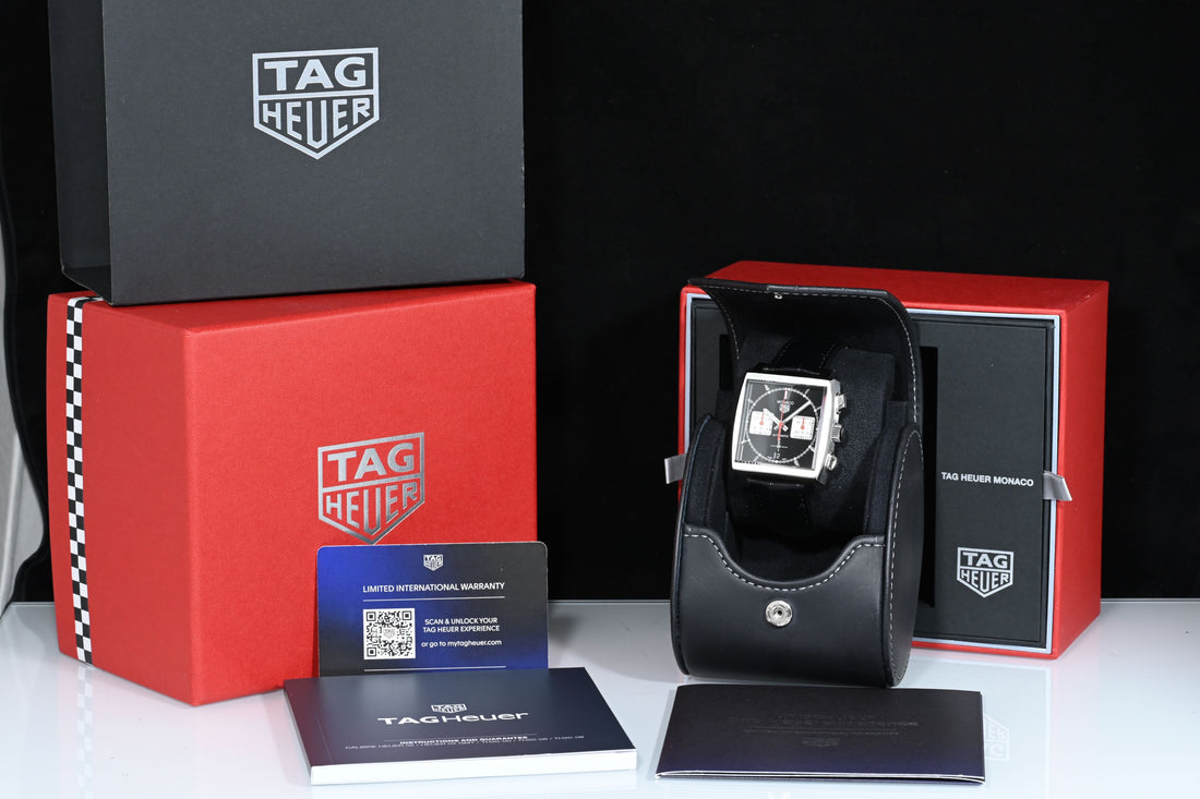 TAG HEUER | MONACO Chronograph Automatico, 39 mm, Acciaio, Ref. CBL2113 - NUOVO