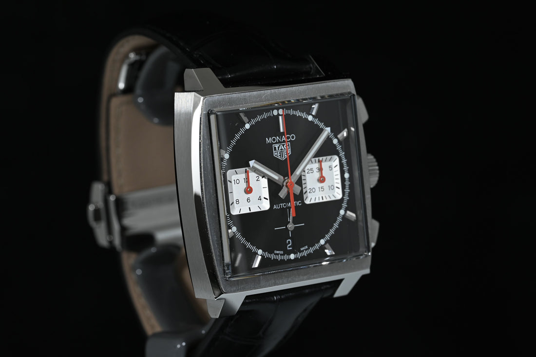 TAG HEUER | MONACO Chronograph Automatico, 39 mm, Acciaio, Ref. CBL2113 - NUOVO