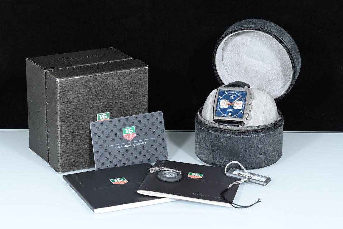 TAG HEUER | MONACO Steve McQueen Ref. CW2113 Steel 38 mm. Box and Papers, 2005