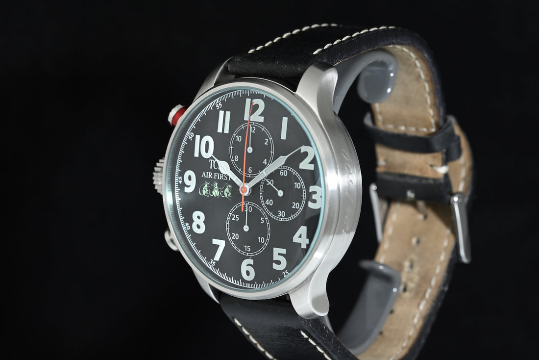 Terra Cielo Mare | TCM Air First 47 "Sorci Verdi" Left-Handed Chronograph Ref. TC6024AC3PA – Box and papers (2004)