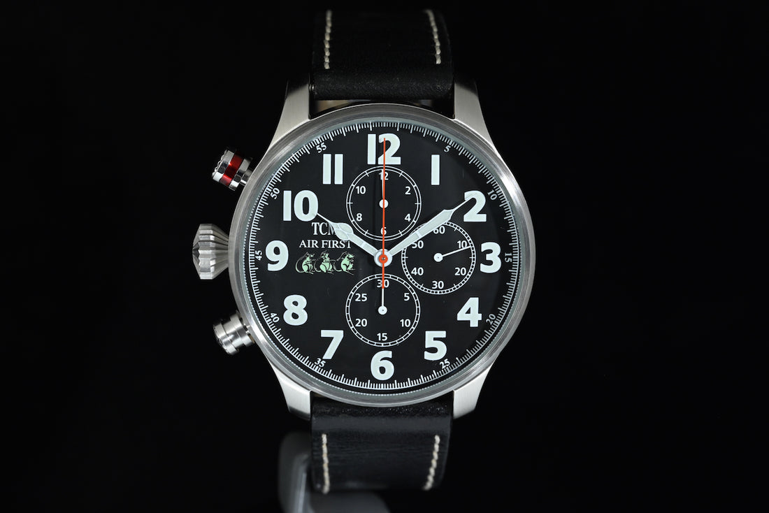 Terra Cielo Mare | TCM Air First 47 "Sorci Verdi" Left-Handed Chronograph Ref. TC6024AC3PA – Box and papers (2004)