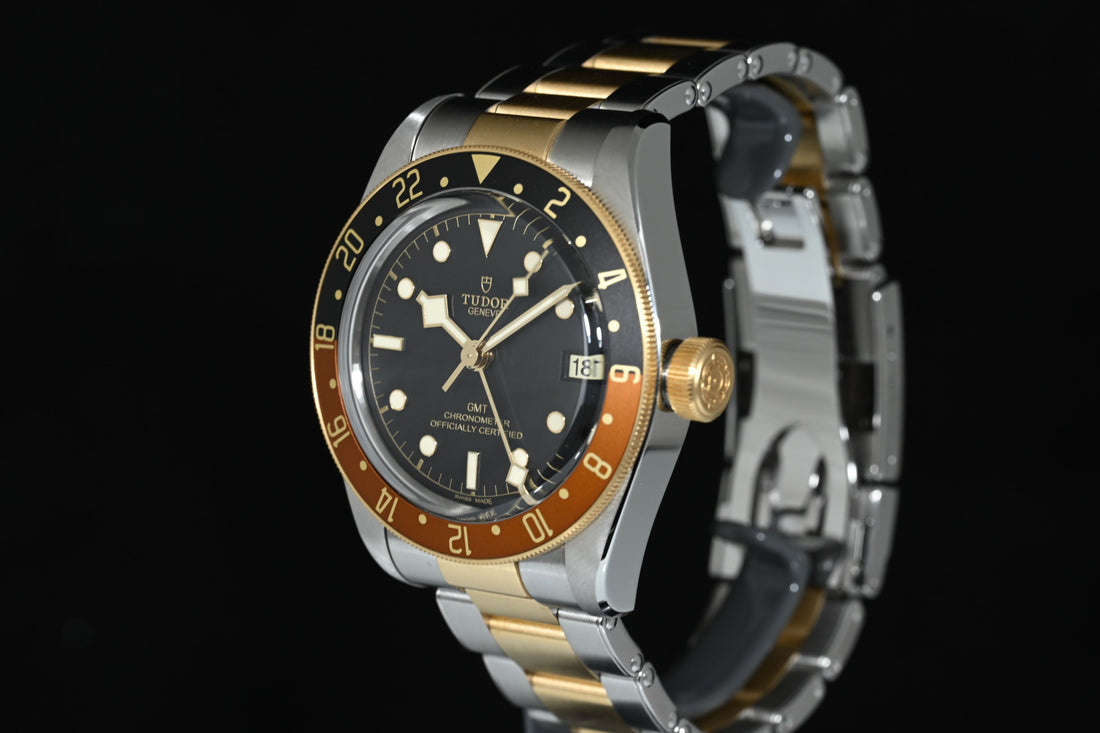 TUDOR | BLACK BAY GMT Ref. M79833MN Scatola e Garanzia Tudor 2022 | Acciaio/Oro, 41 mm.