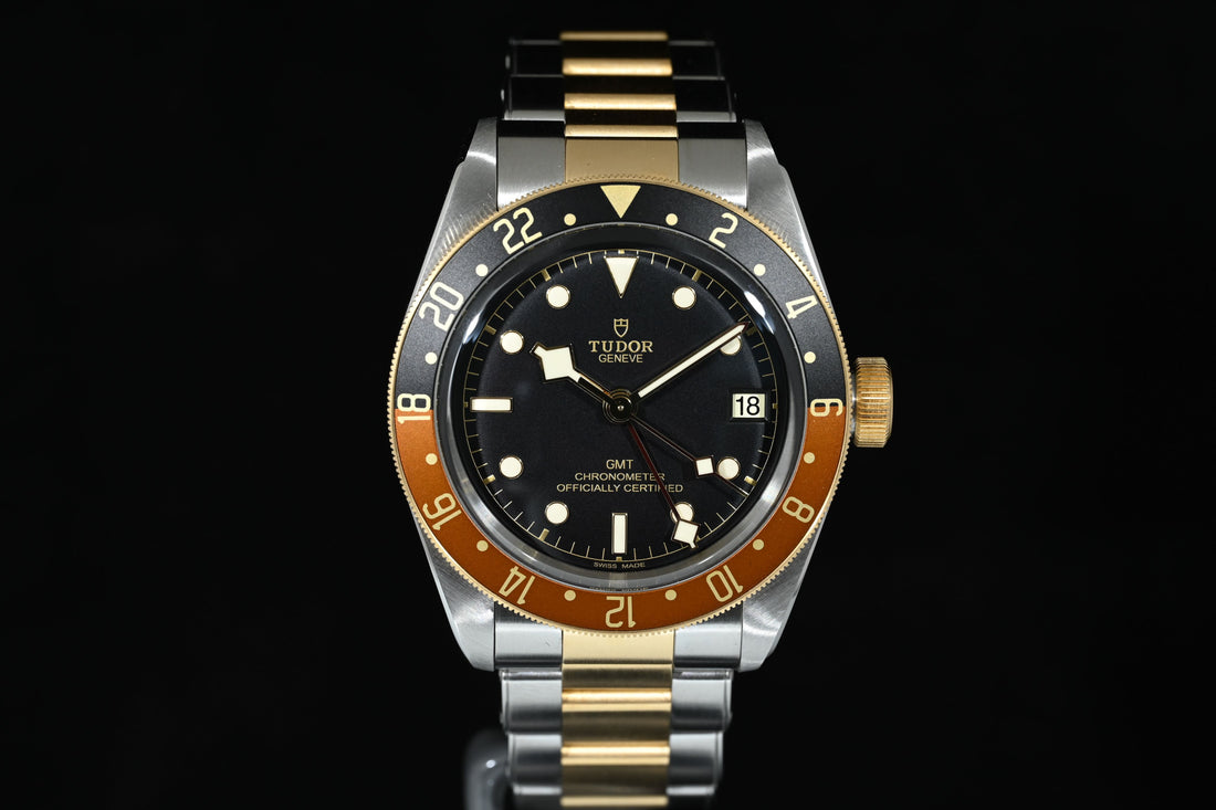 TUDOR | BLACK BAY GMT Ref. M79833MN Scatola e Garanzia Tudor 2022 | Acciaio/Oro, 41 mm.