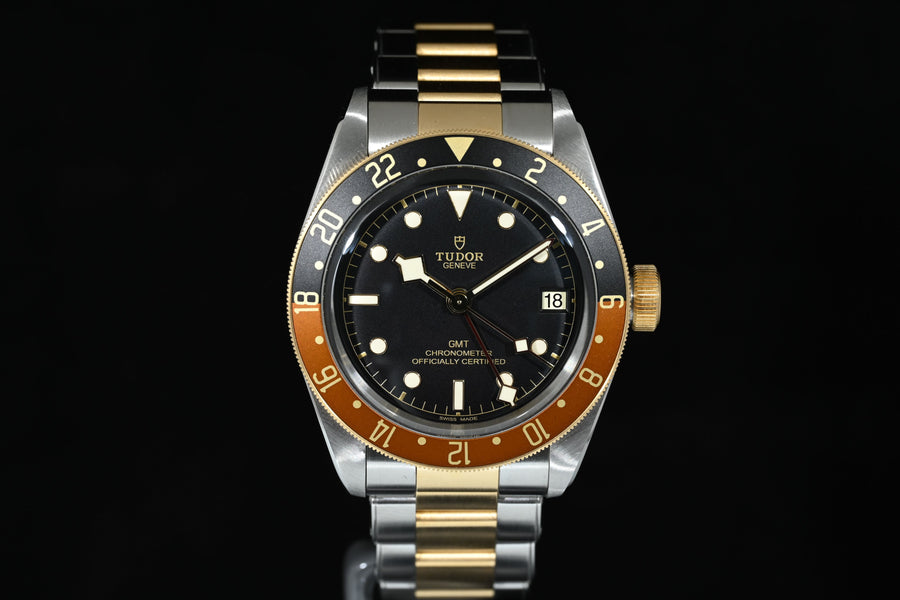 TUDOR | BLACK BAY GMT Ref. M79833MN Scatola e Garanzia Tudor 2022 | Acciaio/Oro, 41 mm.