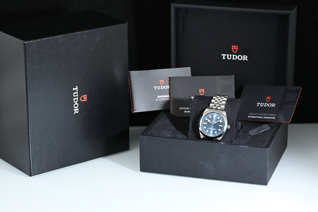 TUDOR | Black Bay 36 mm. Steel - Blue Ref. 79640. Tudor Box and Warranty, April 2023